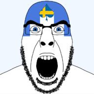 akershus angry animal blue_eyes county facial_mark flag flag:akershus flag:sweden forehead_mark glasses hair looking_at_you norway open_mouth queen_of_spades soyjak spade stubble subvariant:cobson_front2 subvariant:spadeson sweden thick_eyebrows transparent_background variant:cobson // 800x800 // 26.2KB