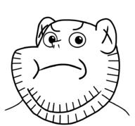 angry animated calarts ear eat i_am_going_to_eat_you open_mouth pointing pointing_at_viewer redraw soyjak stubble variant:impish_soyak_ears vore // 941x875 // 363.0KB