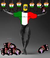 #south_italy_is_white blood blue_eyes bone clothes gigachad gore india italy mutt shitskin subvariant:brunetto trend:aryan yellow_hair // 750x864 // 321.6KB