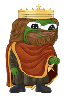 amphibian apu boots closed_mouth clothes crown frog full_body green_skin hair holding_object holding_sword lips long_hair mustache nas nas:pepe neard pepe pepe_the_frog robe subnas:apu sword transparent_background // 976x1393 // 277.1KB