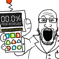 animated arm flashing glasses hand holding_object lab_coat open_mouth peer_review percentage science scientist stubble subvariant:phoneplier technology variant:markiplier_soyjak zero_percent // 1030x900 // 264.0KB