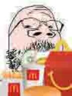 baby babyjak food glasses mcdonalds pacifier small_eyes soyjak stubble variant:gapejak white_skin // 93x125 // 5.2KB
