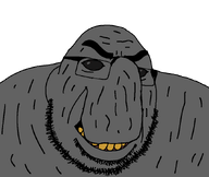 animal big_nose black_eyes elephant_seal eyebrows glasses meta:not_oc nose series:animaljaks stubble subvariant:ogreson variant:cobson yellow_teeth // 872x737 // 23.7KB