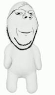 animated beard ext=gif glasses happy nose raised_eyebrow smile stubble subvariant:wholesome_soyjak variant:gapejak white_background wrinkles // 204x349 // 1.8MB