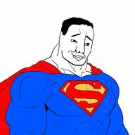 buff cape gigachud muscles smile superhero superman variant:chudjak // 1024x1024 // 302.3KB