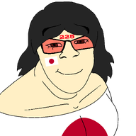 225 225_(namefag) asian female femjak flag:japan glasses japan meta:namefags meta:supersisa subvariant:female_feraljak sunglasses variant:feraljak woman yellow_skin // 1500x1500 // 98.0KB