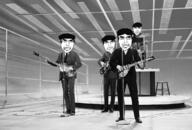 chud clothes guitar irl irl_background microphone stage suit suit_and_tie the_beatles // 1200x810 // 1.1MB