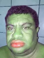 amphibian double_chin ear frog green_skin hair irl irl_background nas:pepe pepe_the_frog // 302x400 // 16.2KB