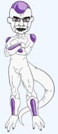 alien anime artist:hellcat chud closed_mouth crossed_arms dragon_ball dragon_ball_z frieza full_body glasses red_eyes smirk smug subvariant:chudjak_front tail variant:chudjak // 769x1777 // 25.9KB