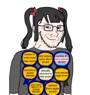 anime award closed_mouth clothes faggot flag flag:minor_attracted_person flag:transgender_pride_flag glasses grey_shirt loli map_(pedophile) medal most_retarded_nigger_award nigger pedophile posted_it_again_award red_eyes rev_says_desu seethed_about_it_again_award shitnobodycaresabout smile smug soyjak stubble tranny variant:soyak white_skin // 616x646 // 123.1KB
