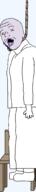 ack chair clothes dead full_body hanging leg open_mouth rope soyjak stubble tongue variant:joeljak x_eyes // 385x2063 // 21.7KB