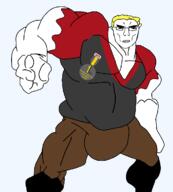 award black_shoes blond brown_pants buff closed_mouth clothes full_body glasses grey_shirt hand looking_at_you muscles muscular_male nate natejak red_shirt soyjak soyjak_party soyteen subvariant:chudchud subvariant:chudjak_front subvariant:unbotheredchud transparent_background variant:chudjak yellow_hair // 1170x1297 // 119.3KB