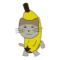 animal animated banana cat cat_ear costume dance ext=gif looking_at_you meta:barely_a_soyjak no_glasses smile subvariant:neutralplier subvariant:pliermeowjak variant:markiplier_soyjak // 1280x1280 // 117.4KB