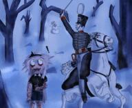 ack alice an_hero bag belt blood bloodshot_eyes carrot closed_mouth cut dyke exclamation_mark fundamental_paper_education glasses hair horse horseback_riding ias nas open_mouth razor_blade ripped_clothes rock saddle sash scared shadow shako_hat skull snow snowman squirreljak stubble subvariant:feralsquirrel suicide sword tree trend:squirreljakking uniform variant:bernd variant:chudjak variant:feraljak variant:gapejak winter wood // 2434x2000 // 3.1MB