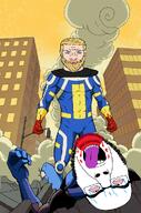 beard blond blood chad fight glasses invincible_(comics) variant:cobson wojak // 640x971 // 743.6KB