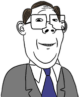 brown_hair clothes ear glasses hair remastered smile suit suit_and_tie variant:protestantjak // 866x1061 // 23.7KB