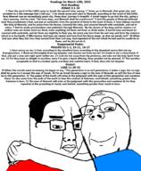 2025 2soyjaks Solomon animal arm bible bible_quote bible_verse blue_shirt christianity closed_mouth clothes friends glasses god hair hand holy_spirit hugging jesus jonah_(bible) jonah_(prophet) jonah_3:1 jonah_3:10 jonah_3:2 jonah_3:3 jonah_3:4 jonah_3:5 jonah_3:6 jonah_3:7 jonah_3:8 jonah_3:9 king luke_(bible) luke_11:29 luke_11:30 luke_11:31 luke_11:32 march march_12 nineveh prophet psalm_(bible) psalm_51:1 psalm_51:10 psalm_51:11 psalm_51:16 psalm_51:17 psalm_51:2 red_shirt soyjak stubble subvariant:wholesome_soyjak text tshirt variant:chudjak variant:gapejak water wholesome wordswordswords // 1152x1401 // 173.1KB