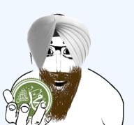 arab arabic_text beard glasses hand islam open_mouth perro_hold soyjak turban variant:el_perro_rabioso // 430x400 // 96.3KB