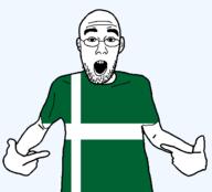 arm barra british clothes ear flag flag:barra glasses hair hand open_mouth pointing scotland soyjak stubble teeth transparent transparent_background tshirt united_kingdom variant:shirtjak // 1236x1118 // 26.8KB