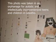 apandah clothes female glasses hair hills huts lesotho meta:tagme multiple_soyjaks offlinelesotho open_mouth stubble text variant:impish_soyak_ears variant:soytan village wall // 640x480, 28.7s // 2.2MB