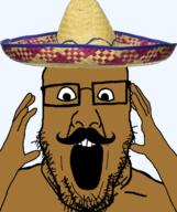 beard brown_skin glasses mexico mustache sombrero subvariant:ppplier variant:markiplier_soyjak variant:ppp // 441x525 // 162.7KB