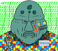 angry autism autism_is_my_superpower fat meta:namefags meta:trevor_but_whiter obese puzzle_piece ribbon sperg squidward stink_lines stinky sweating text trevor_(user) variant:disgusting_trevorcreature // 803x715 // 312.6KB