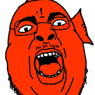 animated fish glasses open_mouth soyjak stubble variant:chugsjak // 830x1142 // 139.2KB