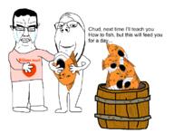 2soyjaks arm barrel billions_must crying fish full_body subvariant:chudjak_front subvariant:wholesome_soyjak text variant:chudjak variant:gapejak // 1134x868 // 216.4KB