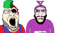 bambi_(moldygh) bite blood crying dave_and_bambi friday_night_funkin' gore punisher_face purple_fur retard rotten_teeth slendytubbies subvariant:science_lover teletubbies tinky_winky variant:markiplier_soyjak variant:markiplier_soyjak2 // 1688x973 // 276.0KB