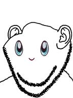 blue_eyes closed_mouth cute ear no_nose smile soyjak squishmallow stubble variant:impish_soyak_ears // 500x668 // 76.5KB