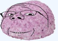 candy food glasses objectsoy purple smile soyjak subvariant:wholesome_soyjak variant:gapejak // 306x218 // 127.8KB