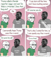bald clothes comic glasses maga nas:gigachad pizzacakecomic shirt_with_words stubble subvariant:soyak_(irritated) trump_2028 variant:soyak // 917x1024 // 773.4KB