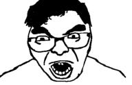 angry ashton ashtonyes glasses hair open_mouth soyjak variant:unknown // 432x280 // 12.2KB