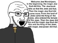 cassock christianity church cross cross_necklace glasses god jesus jews magic open_mouth priest stubble variant:soyak // 800x600 // 370.4KB