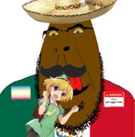 anime brown_skin distorted flag flag:mexico flag:minor_attracted_person glasses houjou_satoko licking_lips map_(pedophile) mexico mustache name_tag nigger open_mouth pedophile saliva satoko_houjou(namefag) sombrero soyjak stubble text tongue variant:cobson warning yellow_sclera // 1787x1803 // 1.7MB