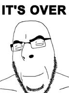 closed_eyes closed_mouth glasses its_over smile soyjak stubble text variant:cobson // 679x911 // 82.2KB