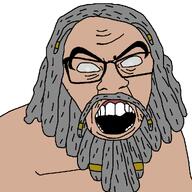 beard god god_of_war greek_mythology gums open_mouth subvariant:modern_feraljak teeth thick_eyebrows variant:feraljak video_game white_eyes white_sclera zeus // 1025x1025 // 25.5KB