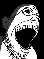 ear glasses ominous open_mouth stubble variant:moonjak white_eyes // 796x1080 // 40.9KB