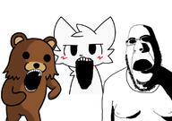 artist:conservativewaluigi boykissersilly_cat groomer pedobear pedophile rapist subvariant:hornyson trend:soyjak_trio variant:cobson variant:gapejak variant:markiplier_soyjak variant:tony_soprano_soyjak // 828x581 // 150.6KB