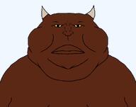 brown_skin demon evil fat horn obese shitskin subvariant:meximutt_front2 variant:meximutt yellow_sclera // 1105x868 // 14.1KB