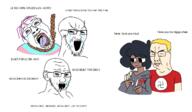 ack afro angry bbc bleached blond bloodshot_eyes bwc bwcgirl chud crying cute cute_girl female hanging queen_of_hearts seething subvariant:crying_soyak_ears2 swastika tranny trend:aryan variant:bernd variant:chudjak variant:soyak // 1292x752 // 280.6KB