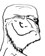 distorted glasses smug stubble variant:soyak // 644x800 // 123.6KB