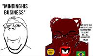 (Namebrap) anonymousBRAP flag:brazil nigger obsessed_faggot spics subvariant:wholesome_soyjak variant:gapejak variant:rupturejak // 1200x733 // 156.2KB