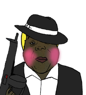 aa-12 blond blush brown_skin character:hunky_wise_guy_machine closed_mouth clothes collared_shirt fedora gun hair hat mafia mafioso subvariant:hunky_twink_sex_machine suit transparent_background unbuttoned_collar variant:alicia // 792x877 // 100.7KB