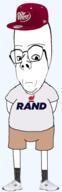brainful cap closed_mouth clothes distorted dr_pepper frown full_body glasses hat libertarian new_balance rand_paul shoe short soyjak stubble subvariant:rand subvariant:wholesome_soyjak tshirt variant:gapejak // 928x2858 // 779.4KB