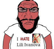 angry beard bulgaria closed_mouth glasses hair hate lili_ivanova meta:tagme music red red_skin soyjak subvariant:science_lover variant:markiplier_soyjak // 917x831 // 309.3KB