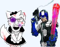 blood cutefurryfemboyuwu_(pedophile) judge_gem_(namefag) maid_outfit meta:namefags nightstick swollen_eyes variant:feraljak // 1298x1024 // 1.2MB