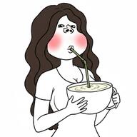 blush coffee holding_coffee holding_object looking_at_you subvariant:female_impish_ears variant:impish_soyak_ears // 1024x1024 // 570.7KB