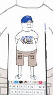 animated autism autism_speaks biting_lip cap cargo_shorts clothes hands_behind_back hat heart imessage iphone keyboard meta:tagme music phone pixel_art please_be_paitent_i_have_autism puzzle_piece special_boy subvariant:gapechud subvariant:hornyson superman variant:chudjak variant:cobson variant:feraljak video // 720x1280, 9.4s // 7.0MB