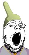 atheism clothes eyebrows glasses hat open_mouth science south_park soyjak stubble variant:gapejak white_background white_skin wrinkles // 312x581 // 17.0KB